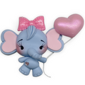 Elephant Balloon Animal Clay Embellishment