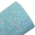 Artic Blue Sparkle Chunky Glitter Leather Sheets