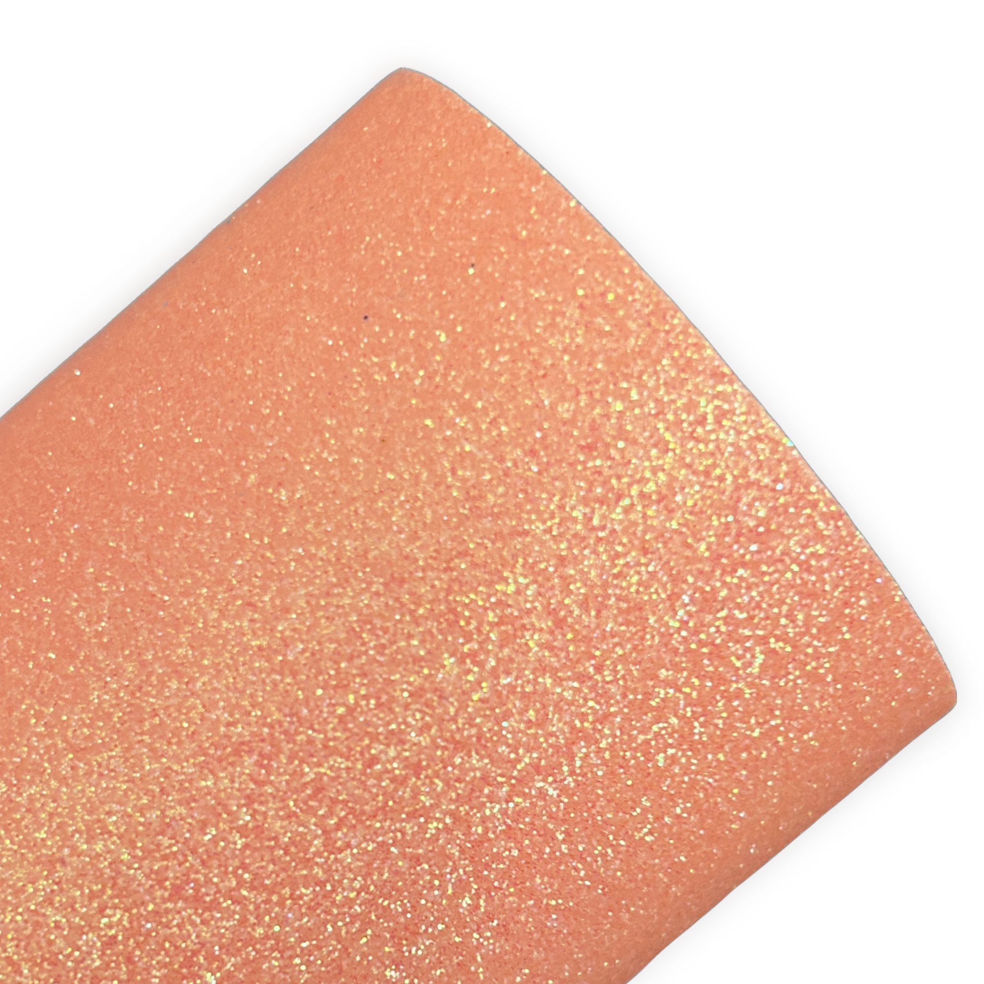 Cantaloupe Fine Glitter Leather Sheets
