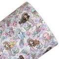 Mermaid Printed Faux Leather Sheets