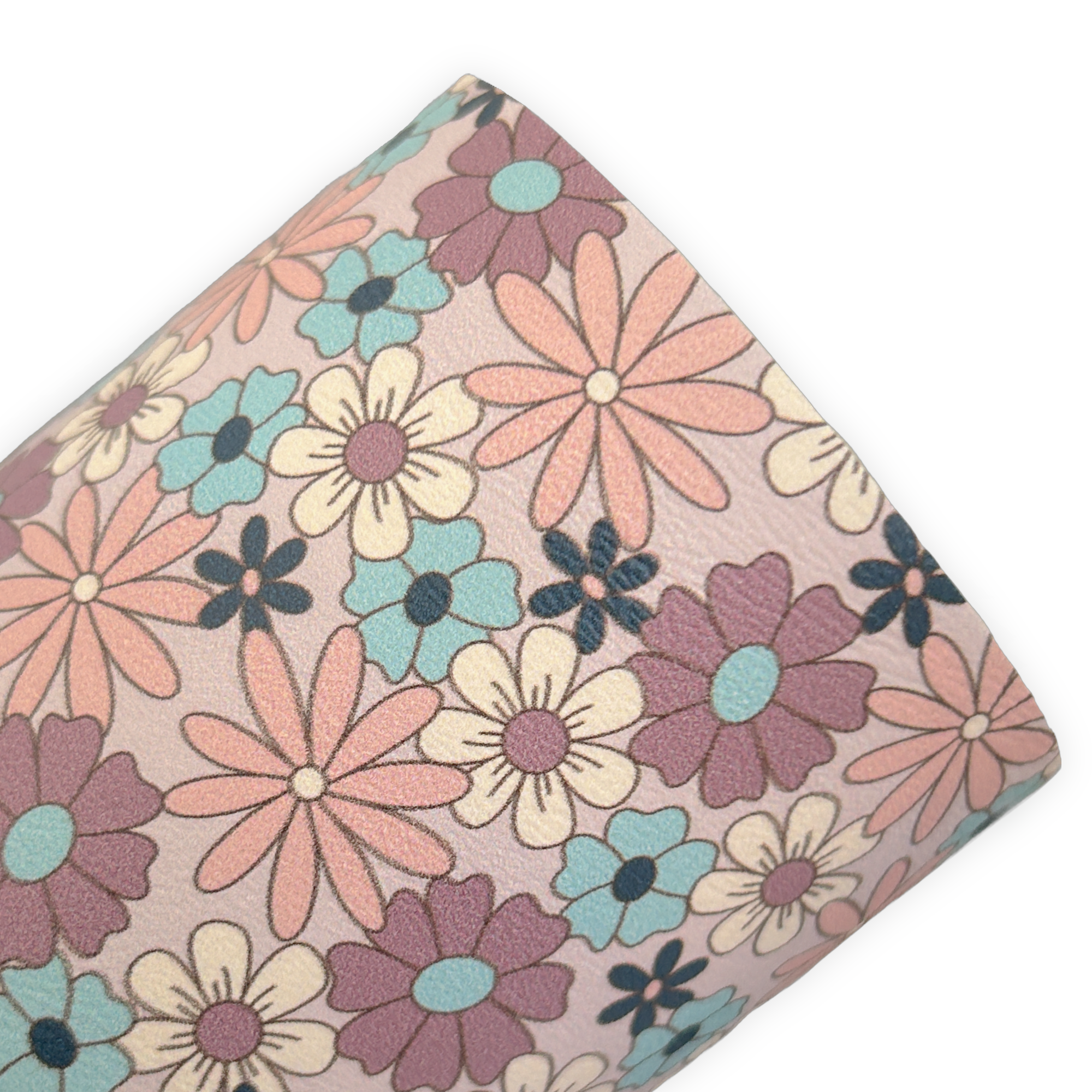 Winter Bloom Floral Printed Faux Leather Sheets