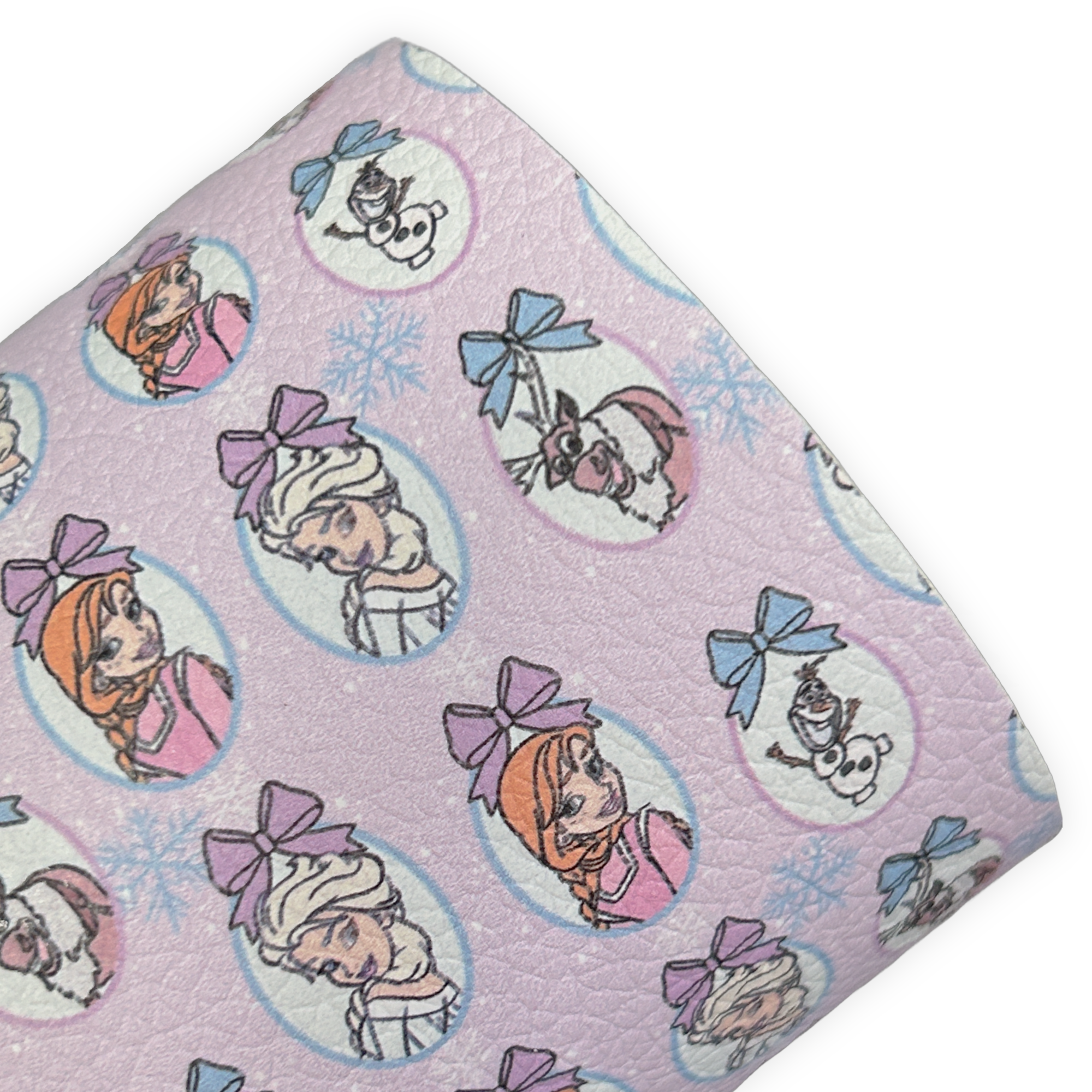 Icy Princess Printed Litchi Faux Leather Sheets