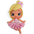 Ballerina Girl Clay Embellishment