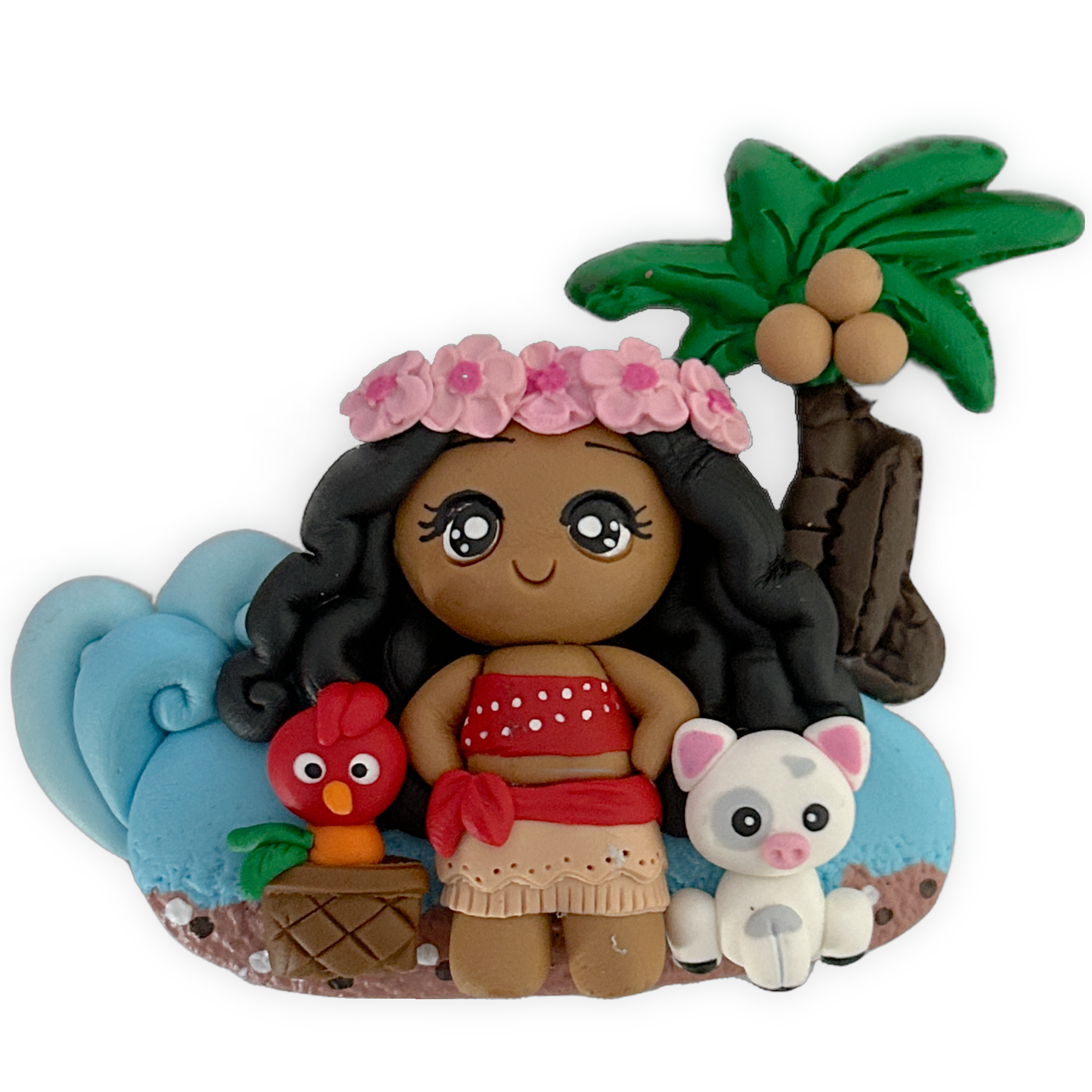 Island Princess Cameo Clay Embellishment
