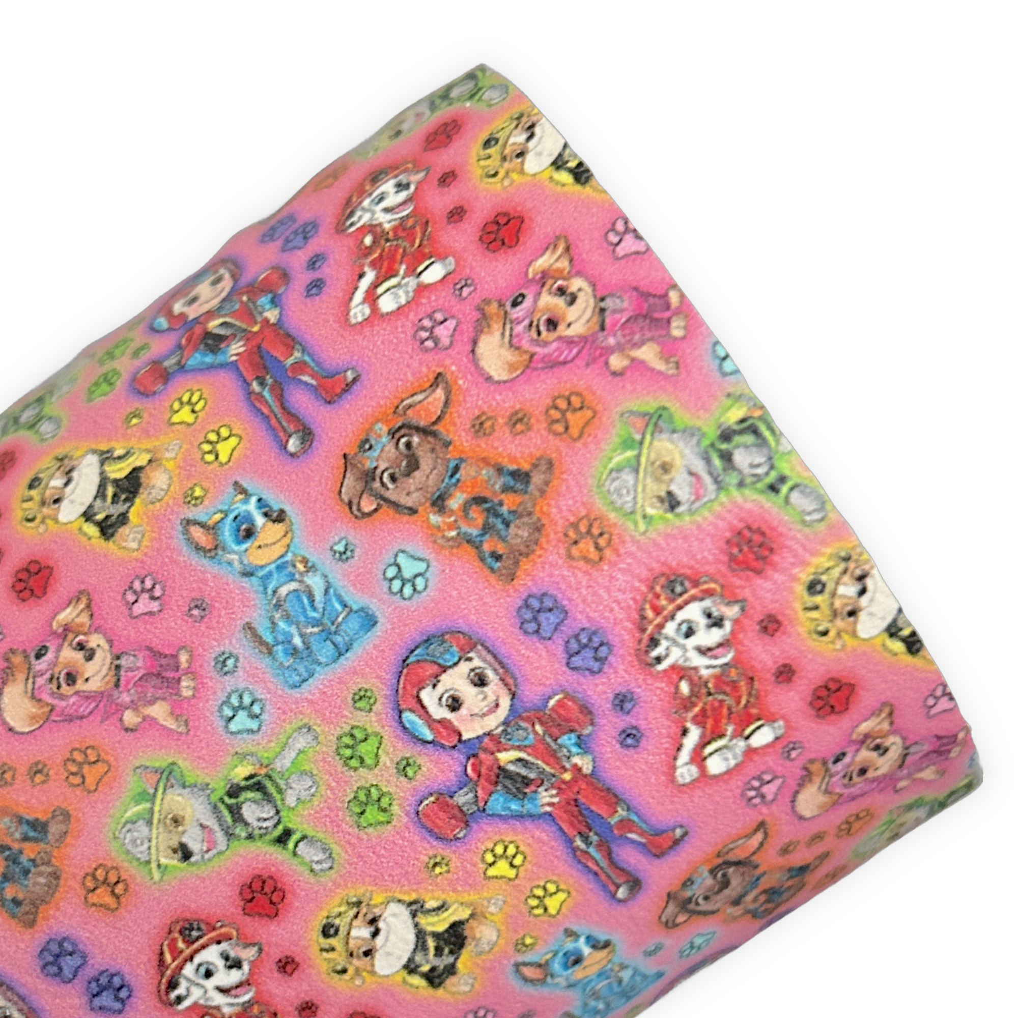 Puppy Team Neon Printed Faux Leather Sheets