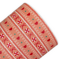 Christmas Gingerbread Printed Litchi Faux Leather Sheets