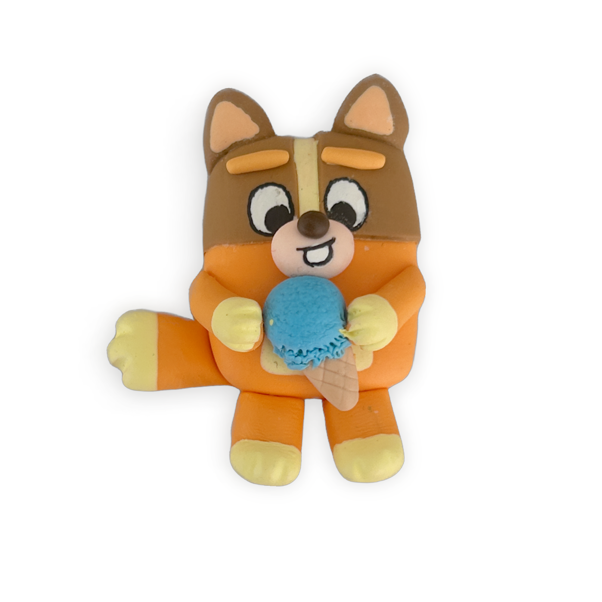 Ice cream Orange Pup Clay Embellishment