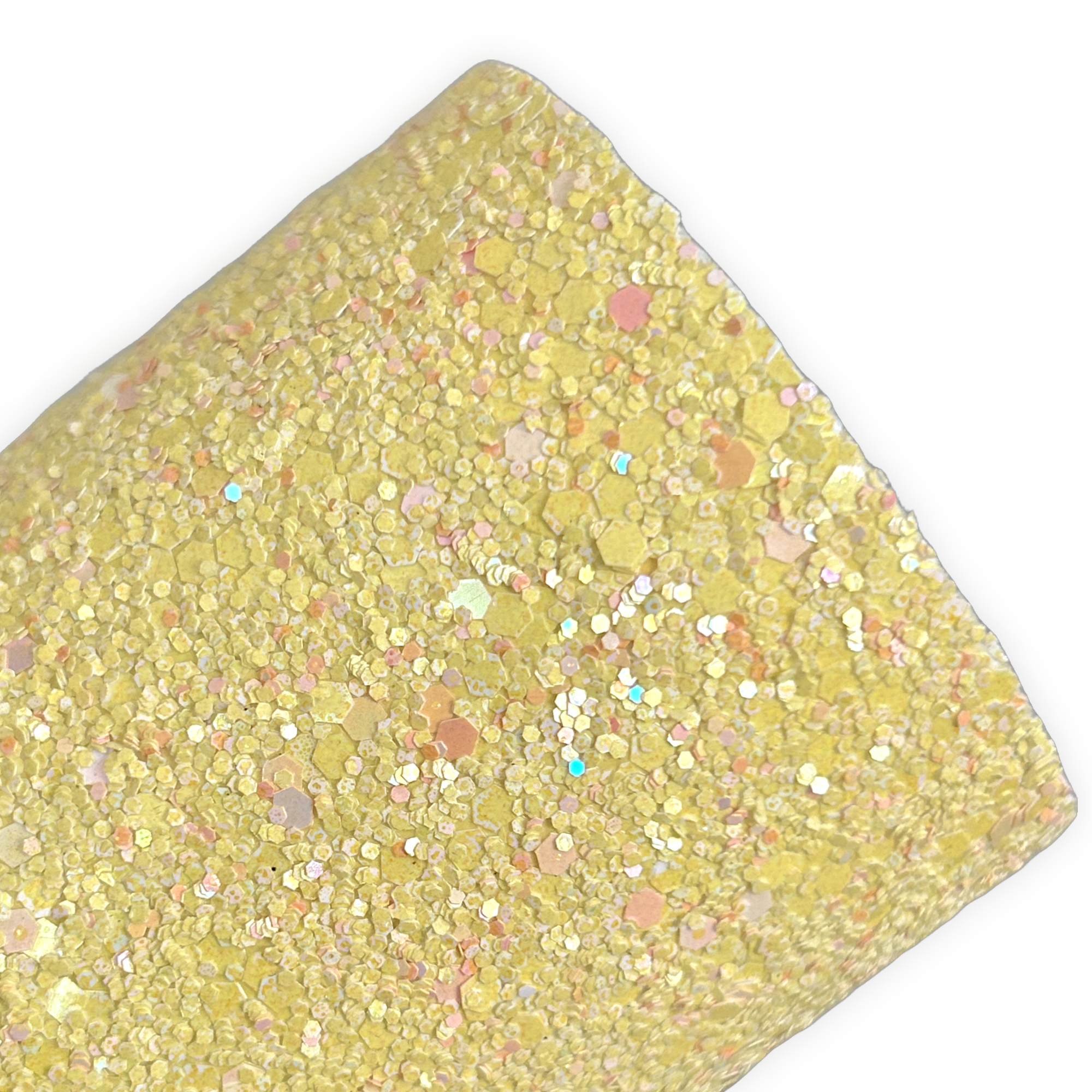 Yellow Pastel Chunky Glitter Sheets