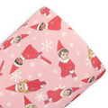 Christmas Elf Printed Faux Leather Sheets