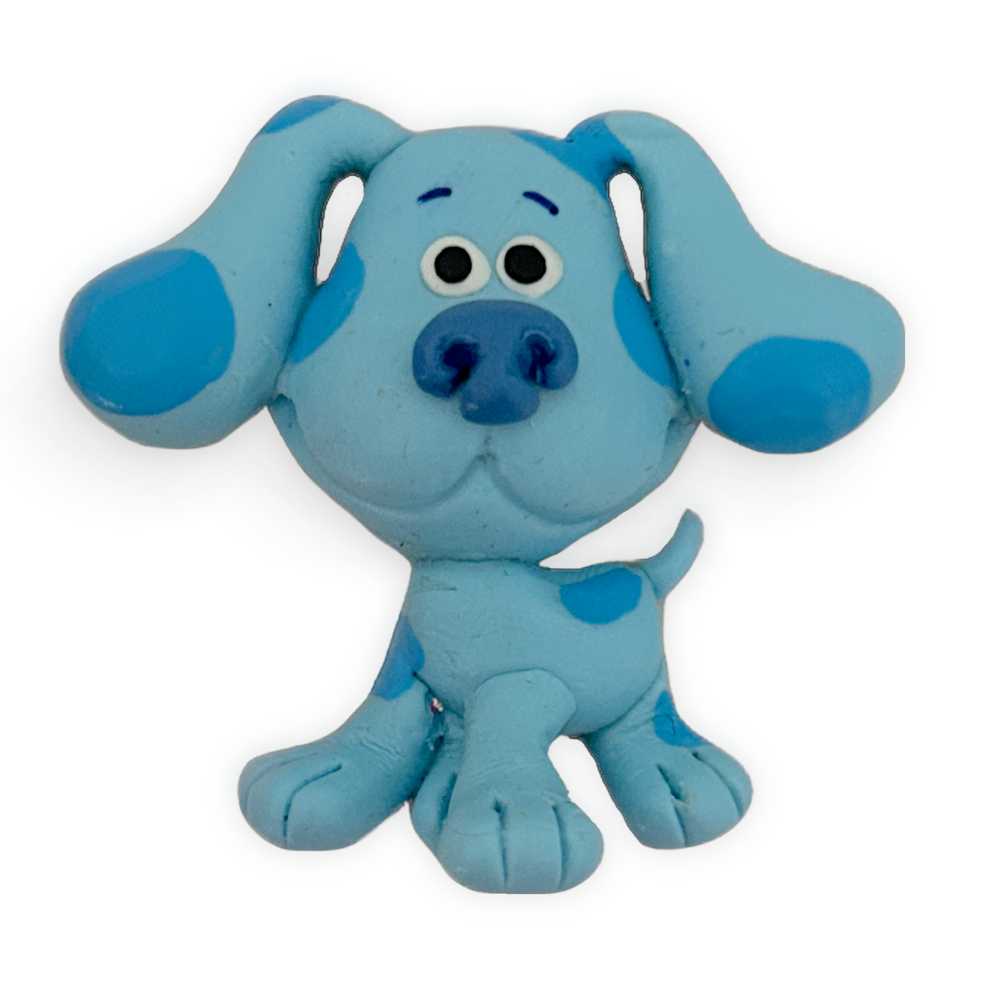 Blue Pup Clay Embellishment