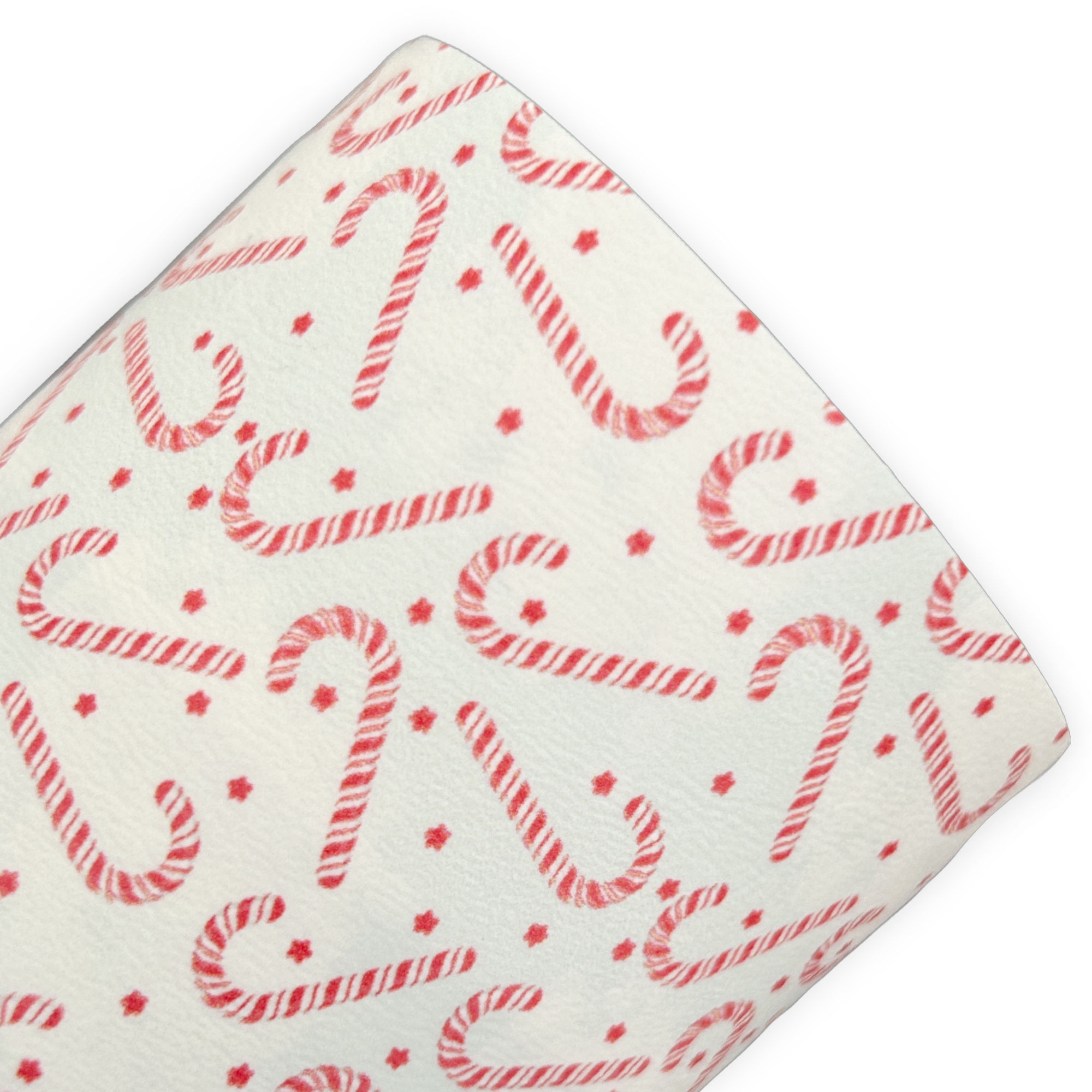 Candy Cane Christmas Printed Faux Leather Sheets
