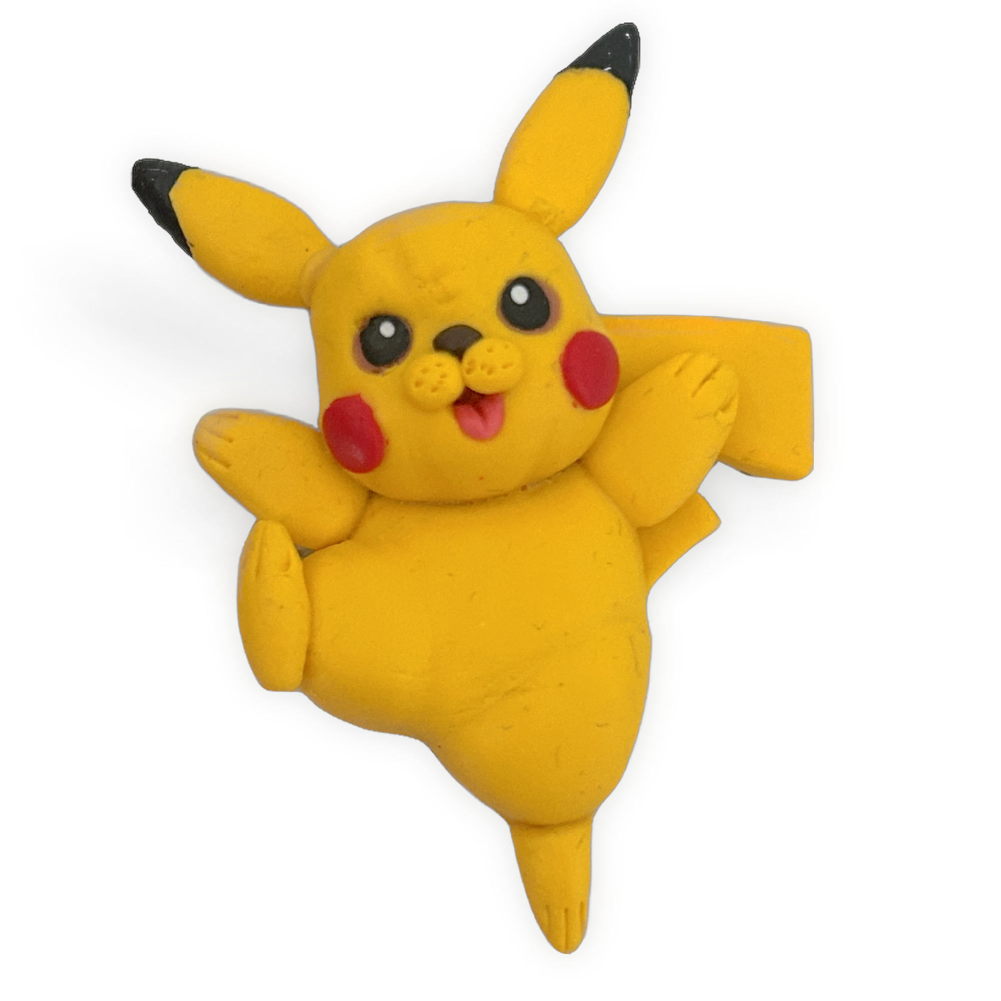 Yellow Game Monster Clay Embellishment