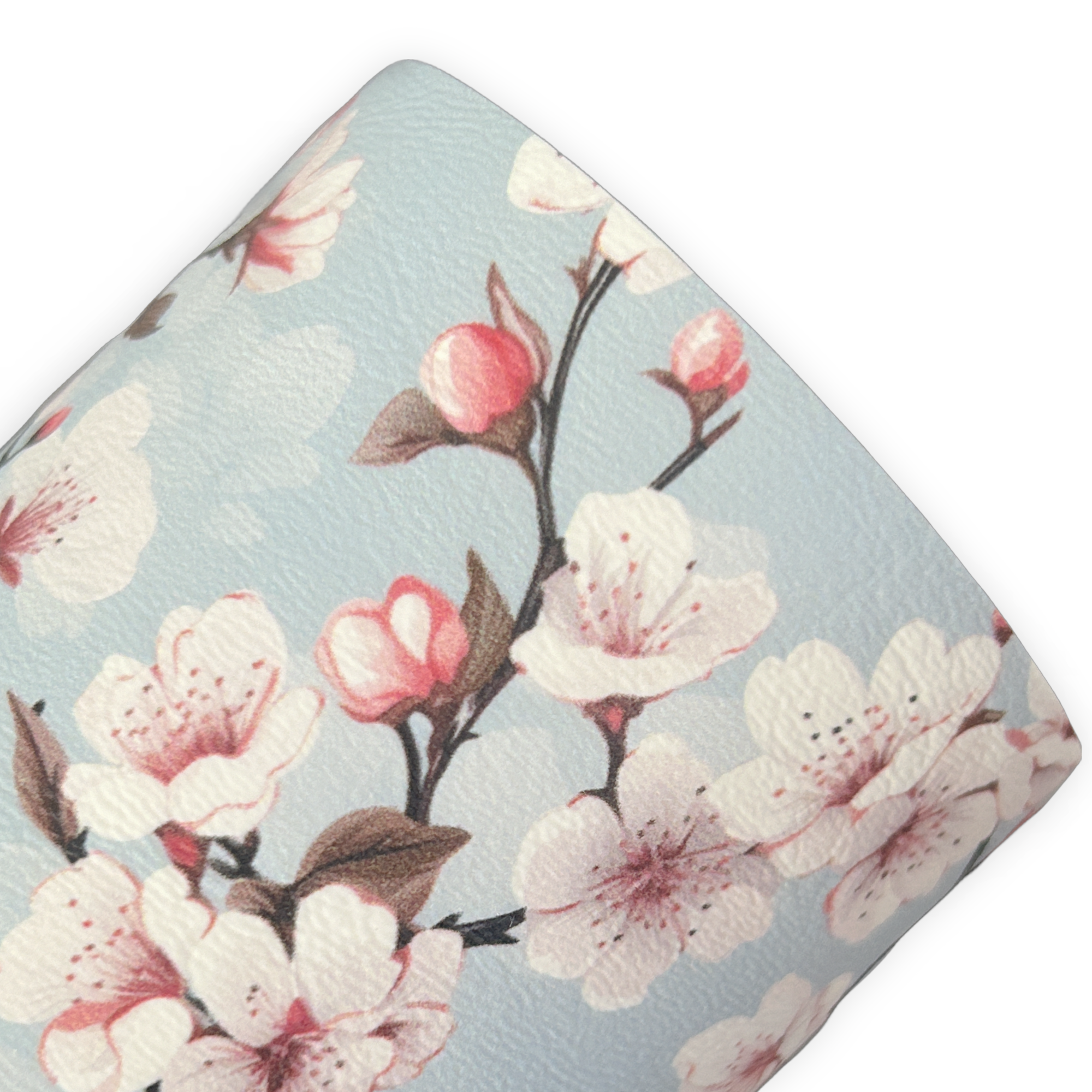 Cherry Blossom Floral Printed Faux Leather Sheets