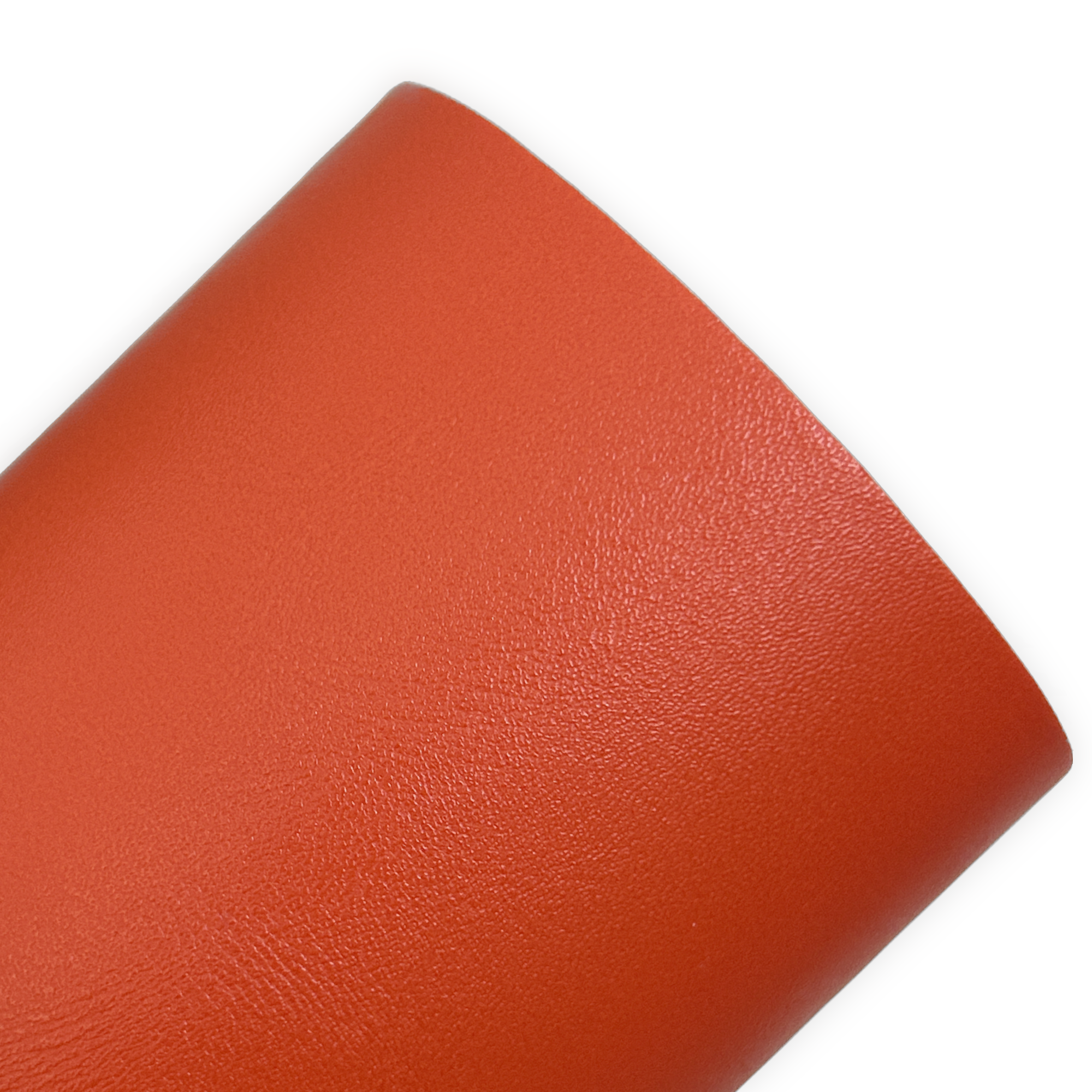 Fire Orange Smooth Faux Leather Sheets