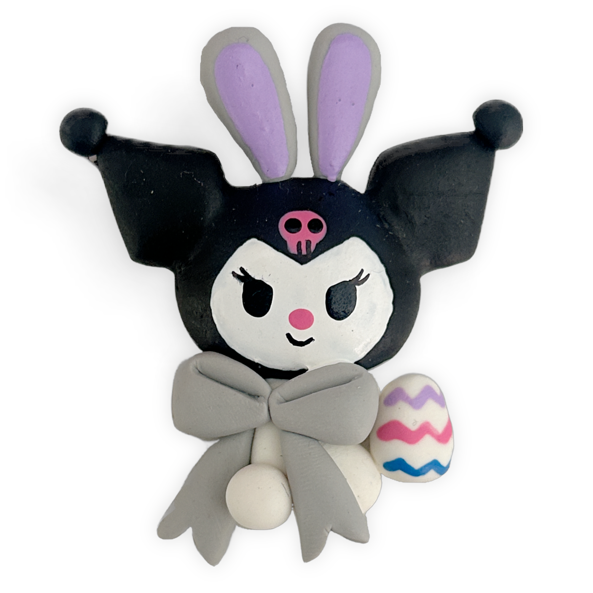 Easter Punk Kitty Friend Clay Embellishment