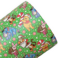 Christmas Bear and Friends Printed Faux Leather Sheets