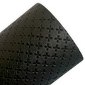 Black Embossed Cross Faux Leather Sheets