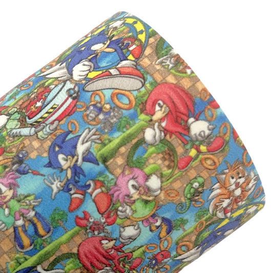 Hedgehog Game Printed Faux Leather Sheets