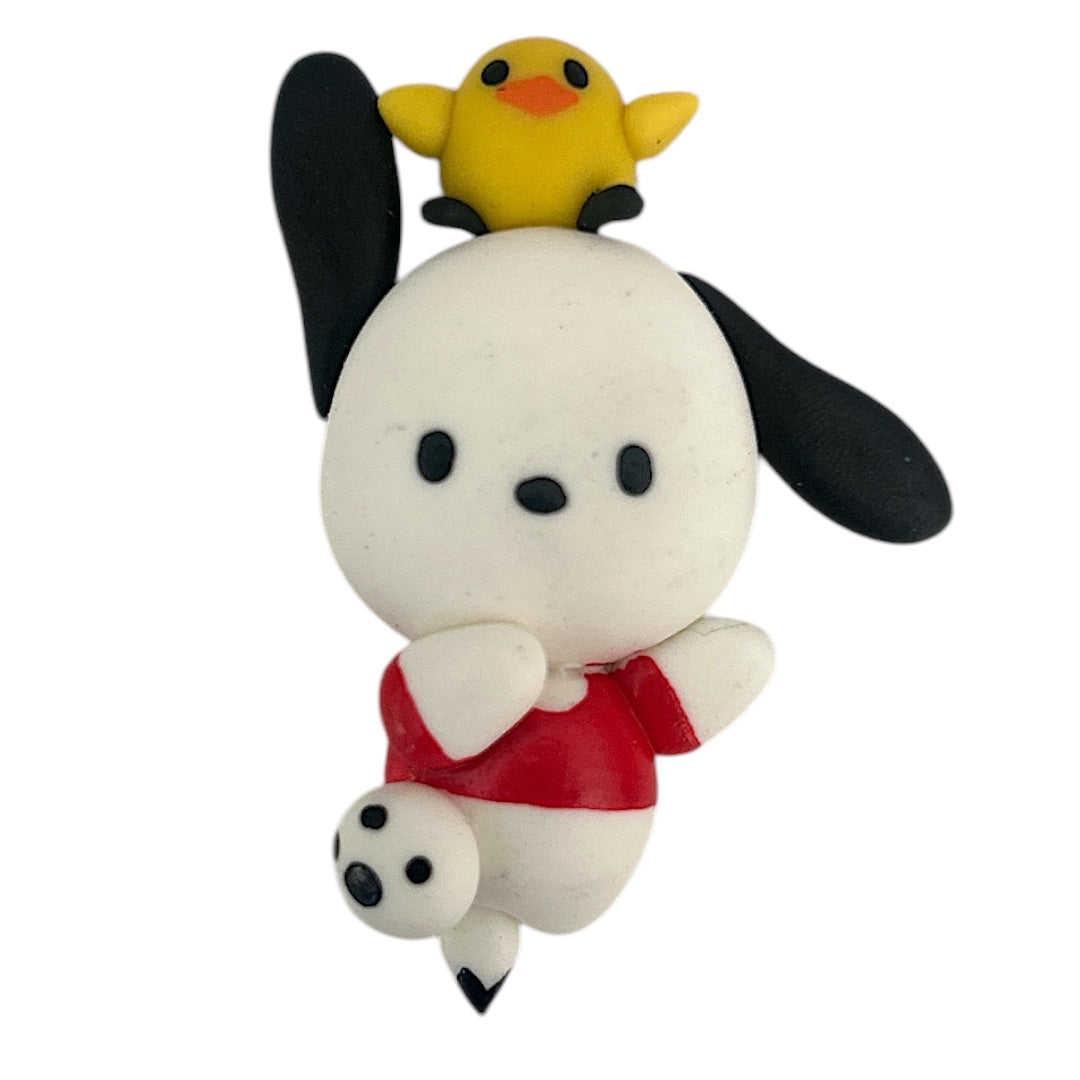 Clumsy Dog Kitty Friend Clay Embellishment
