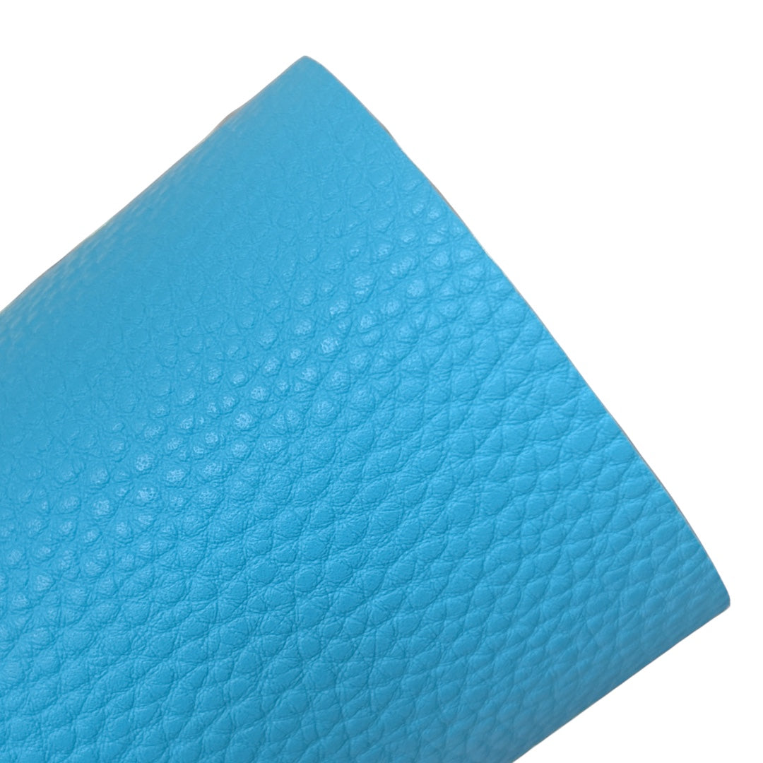 Pacific Blue Litchi Faux Leather Sheets