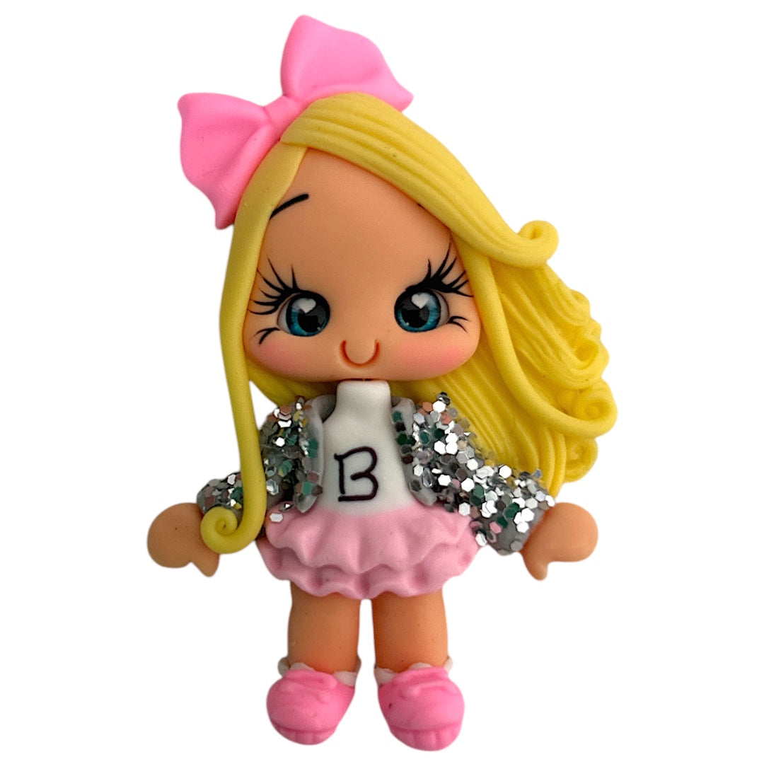 All things Pink Girl Clay Embellishment
