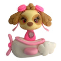 Pink Pup Team Clay Embellishment