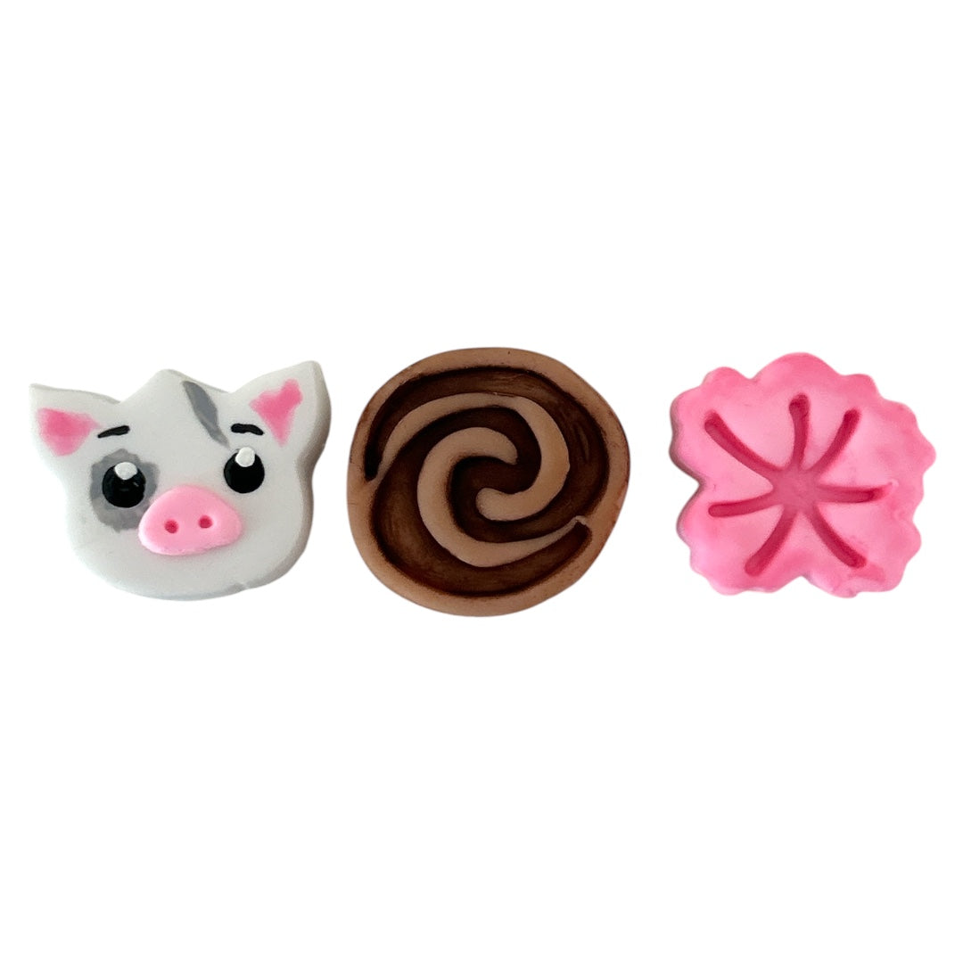 Island Princess (Set of 3) Miniature Clays Embellishments
