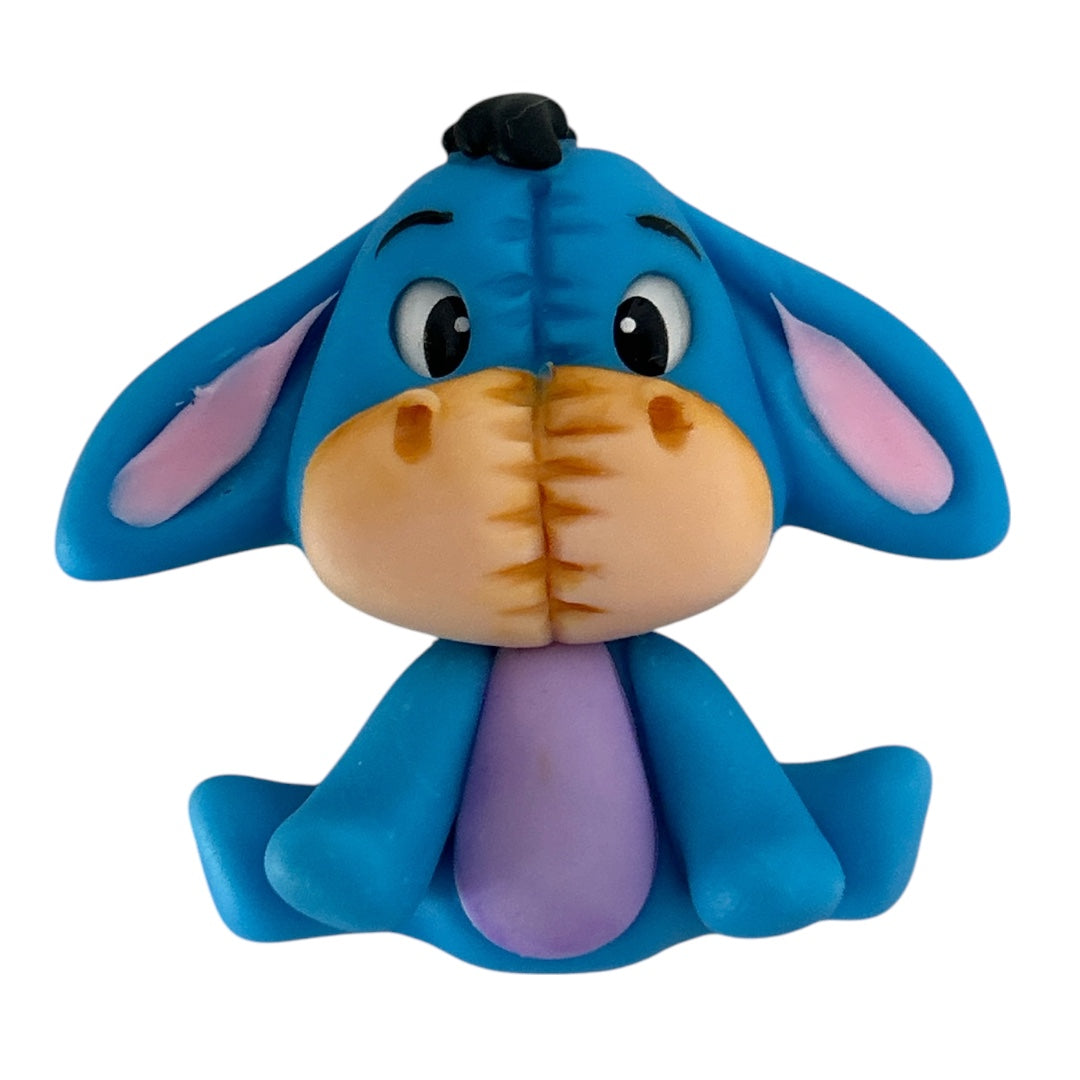Sad Donkey Bear Friend Clay Embellishment