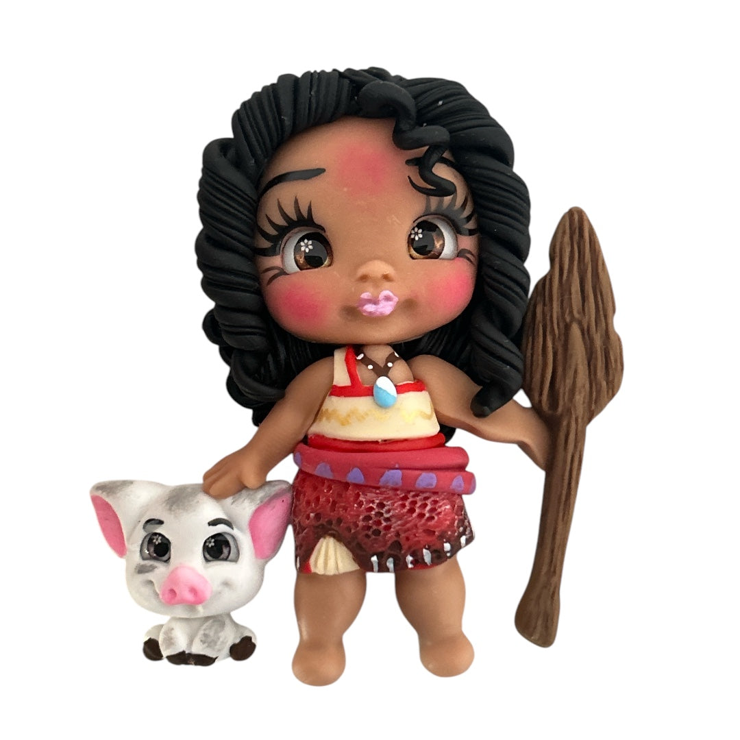 Island Princess Clay Embellishment