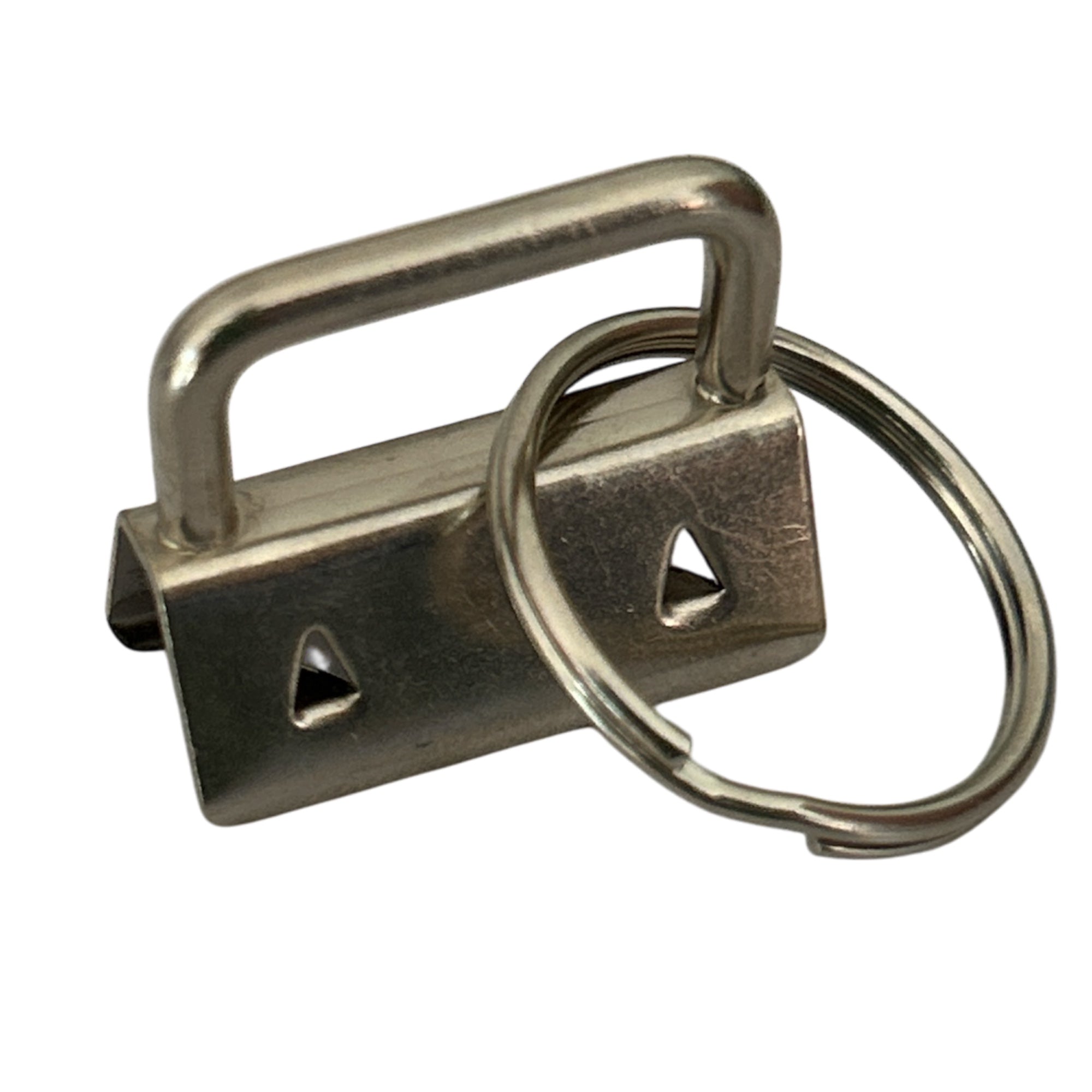 Silver 25mm Key Fob with Ring
