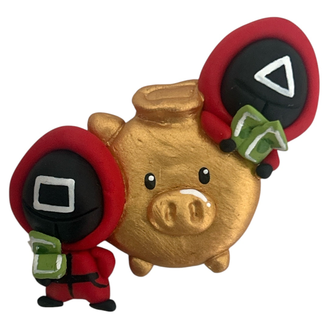 Money Game Cameo Clay Embellishment