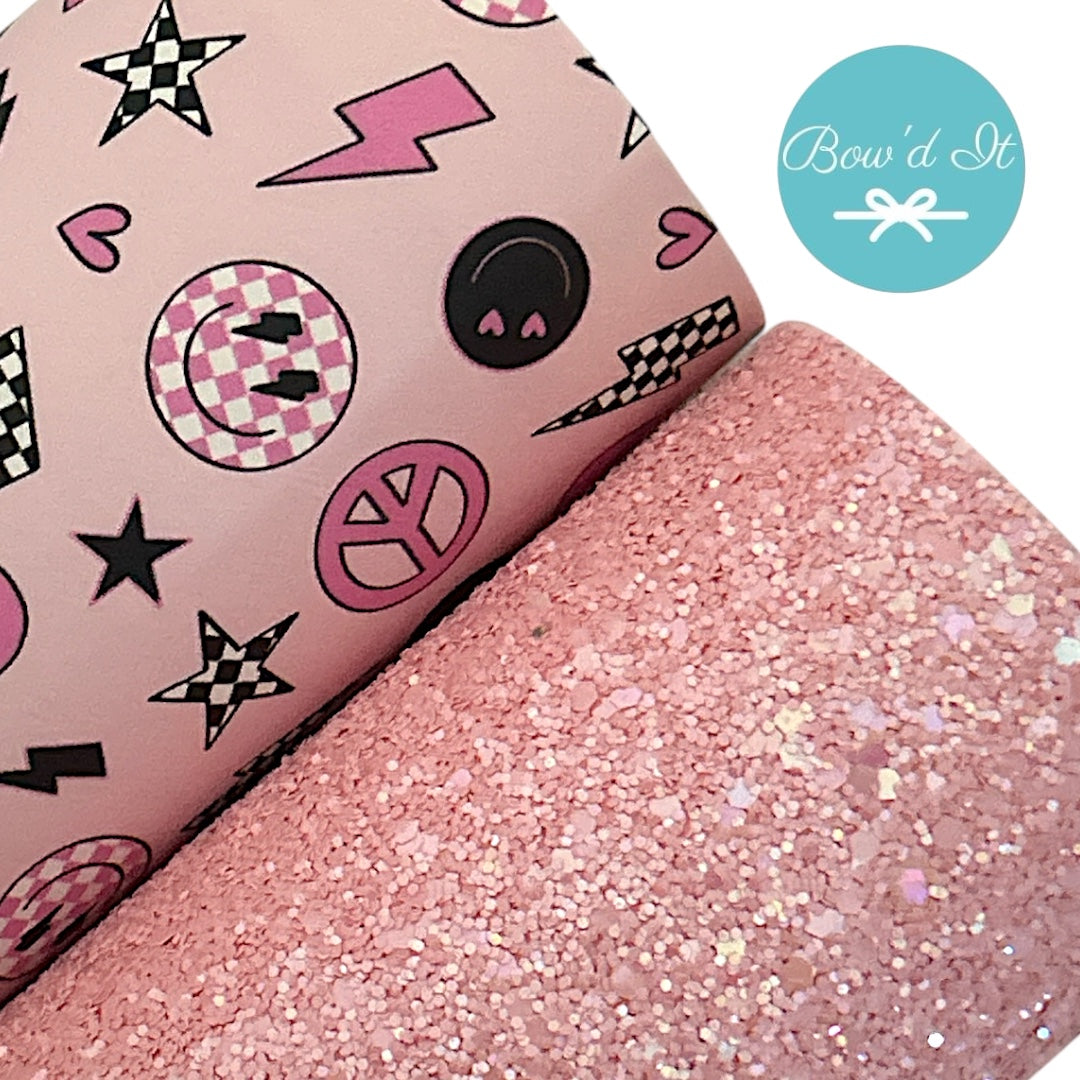 Hippy (Set of 2) Glitter and Faux Leather Sheet Bundle