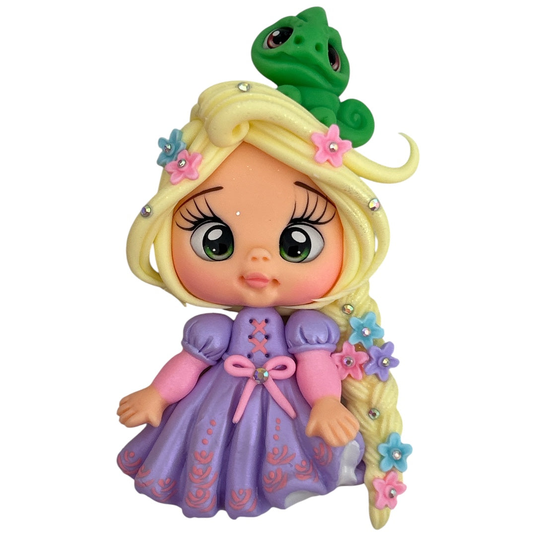 Long Hair Princess Clay Embellishment