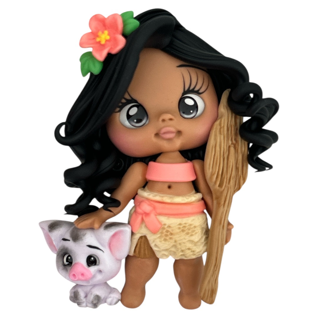 Island Princess Clay Embellishment