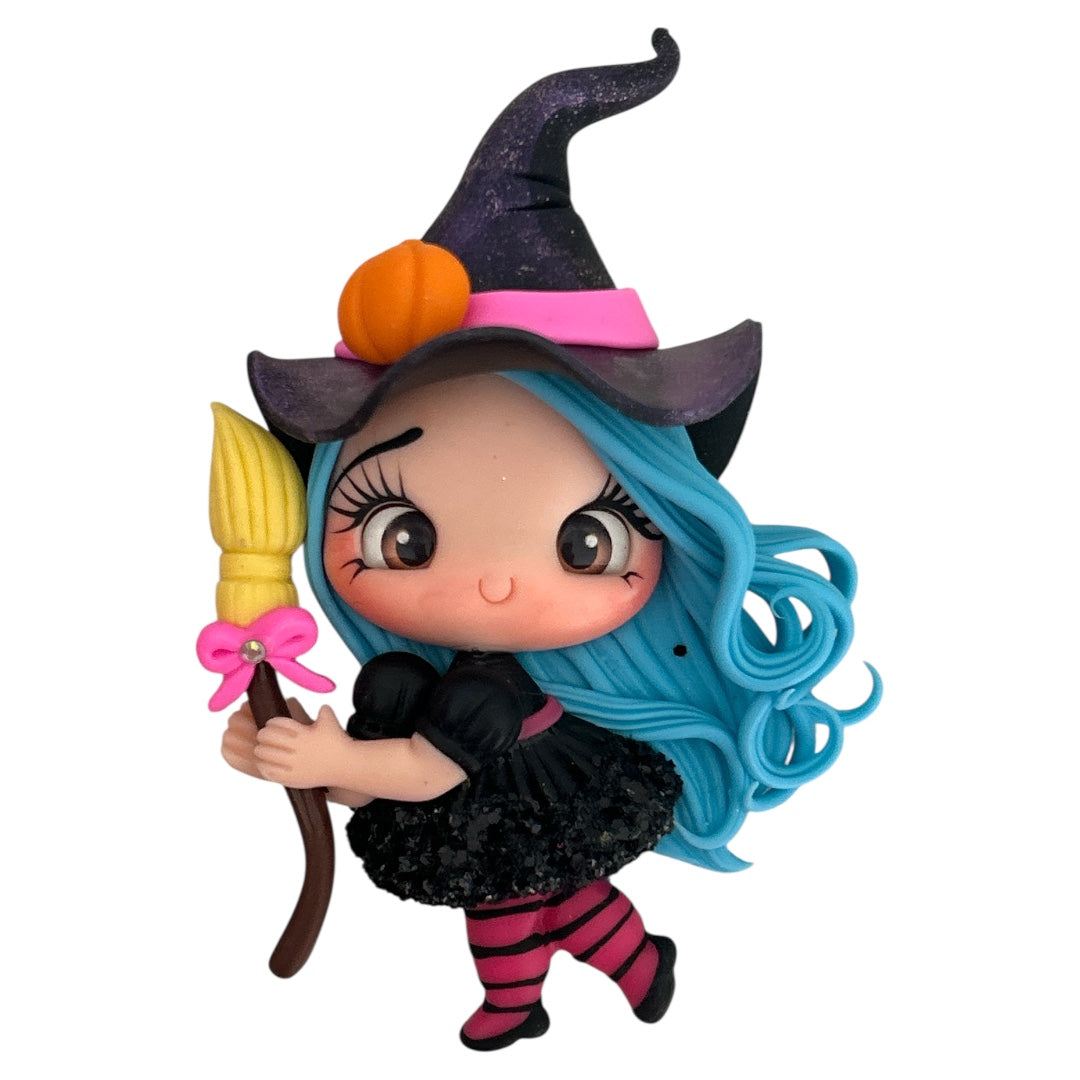 Halloween Witch Clay Embellishment