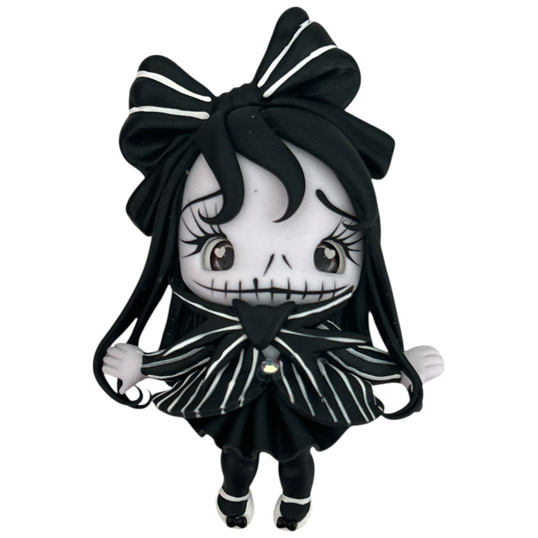 Halloween Skeleton Girl Clay Embellishment