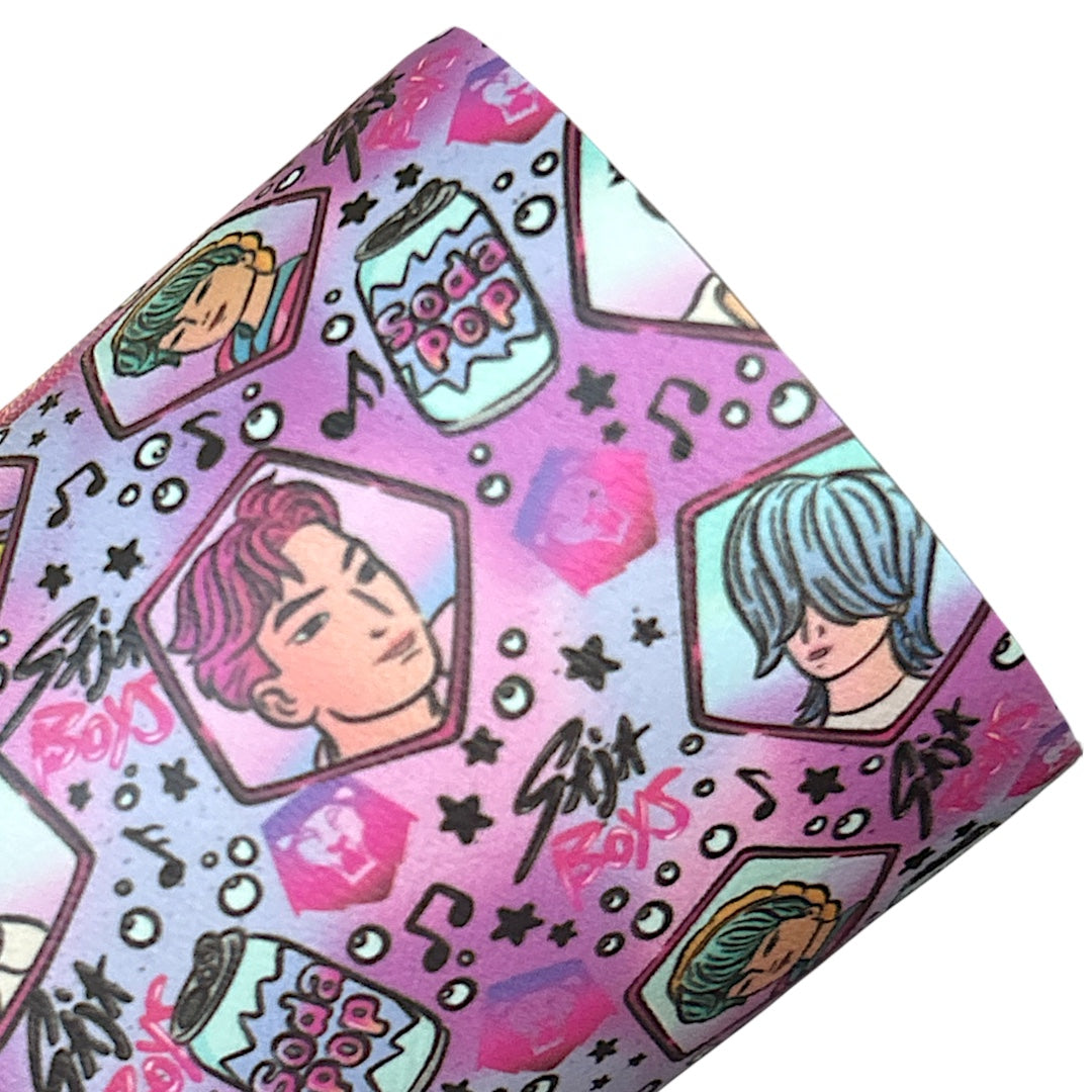Demon Boys Printed Faux Leather Sheets