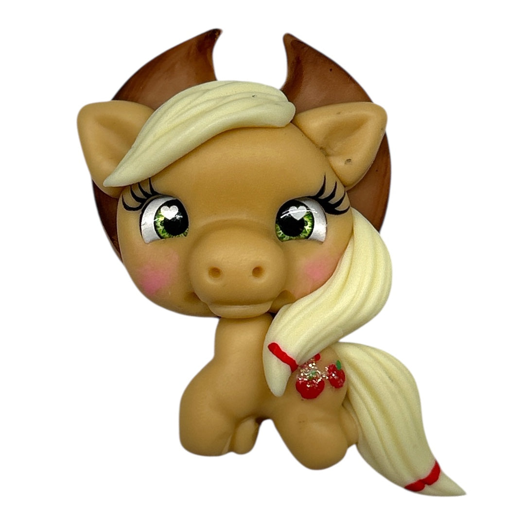 Cowboy Pony Clay Embellishment