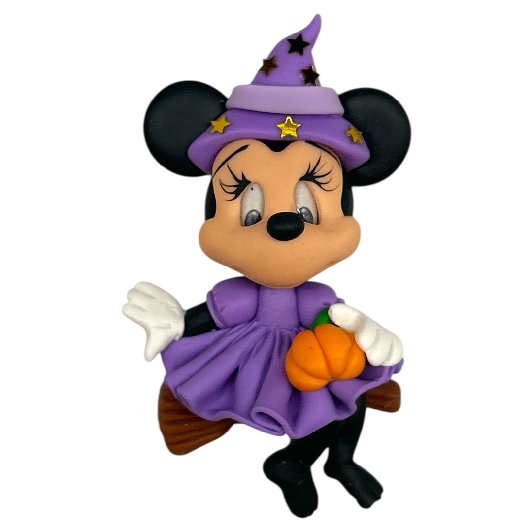 Mrs Halloween Mouse Clay Embellishment