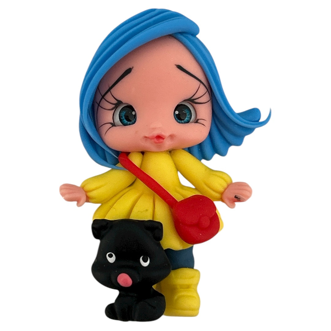 Coraline Girl Clay Embellishment