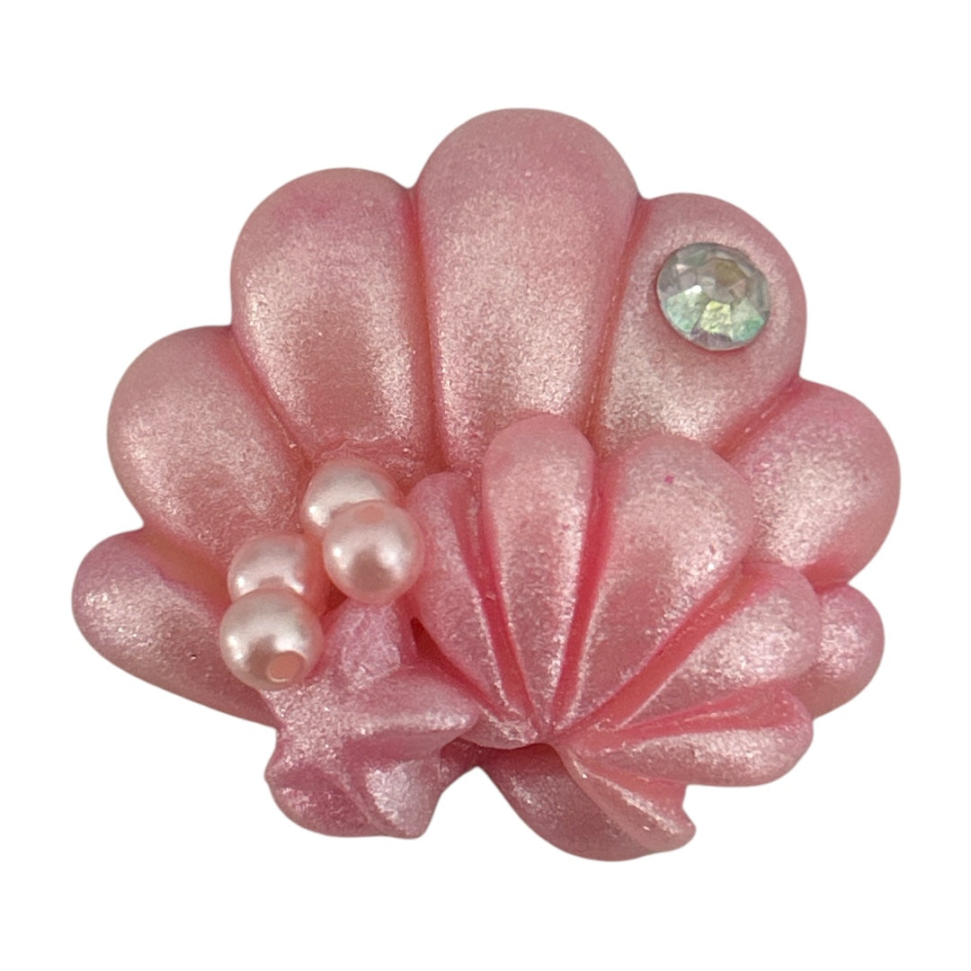 Pink Seashell Clay Embellishment