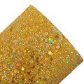 Golden Yellow Sparkle Chunky Glitter Sheet