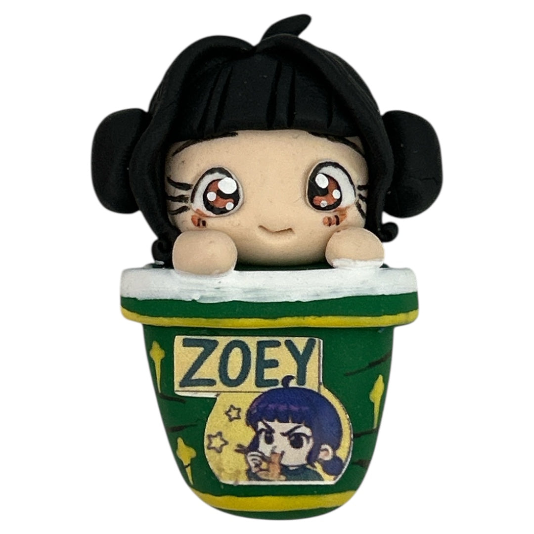 Black Demon Noodle Girl Clay Embellishment