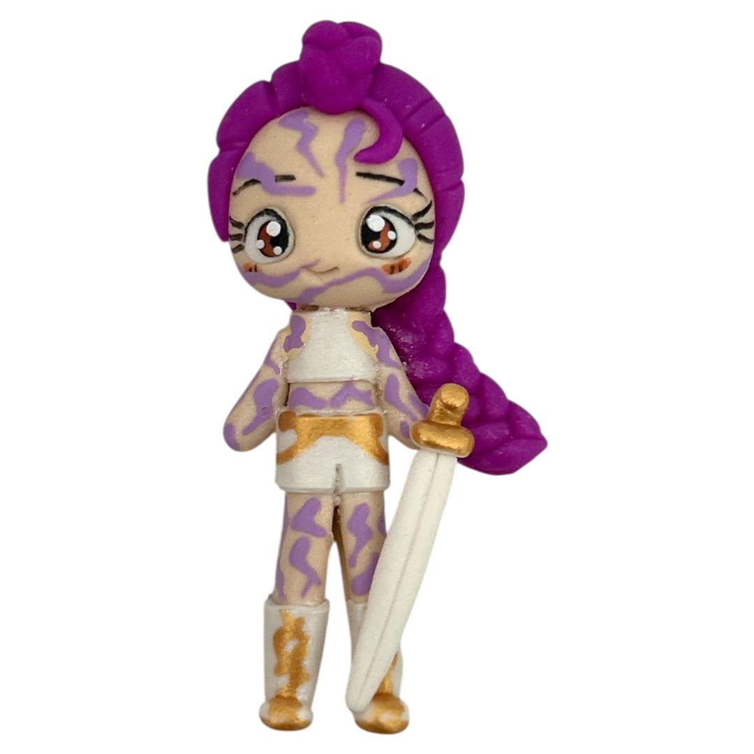 Purple Demon Girl (White Clothes) Clay Embellishment