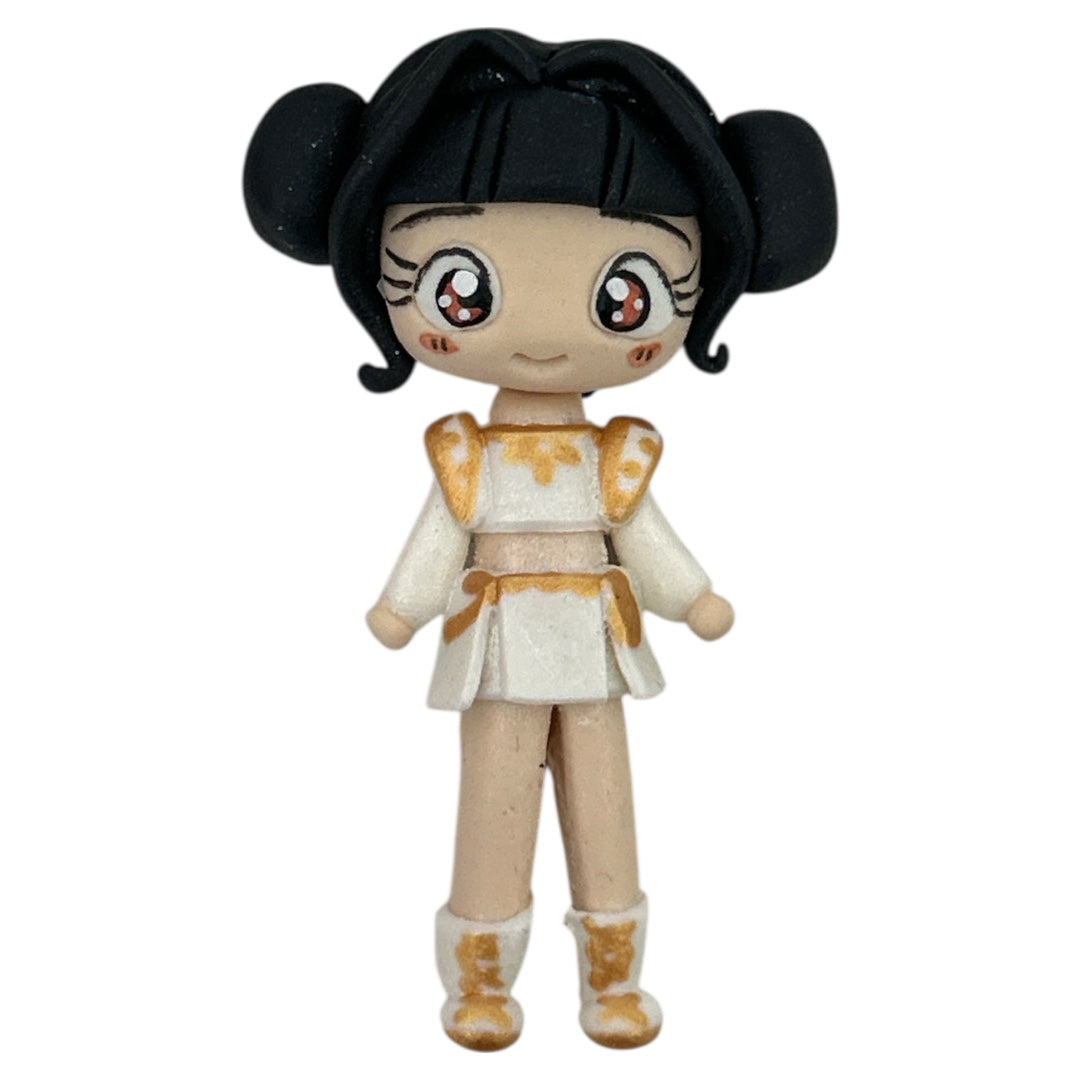 Black Demon Girl (White Clothes) Clay Embellishment