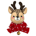 Christmas Bell Reindeer Clay Embellishment