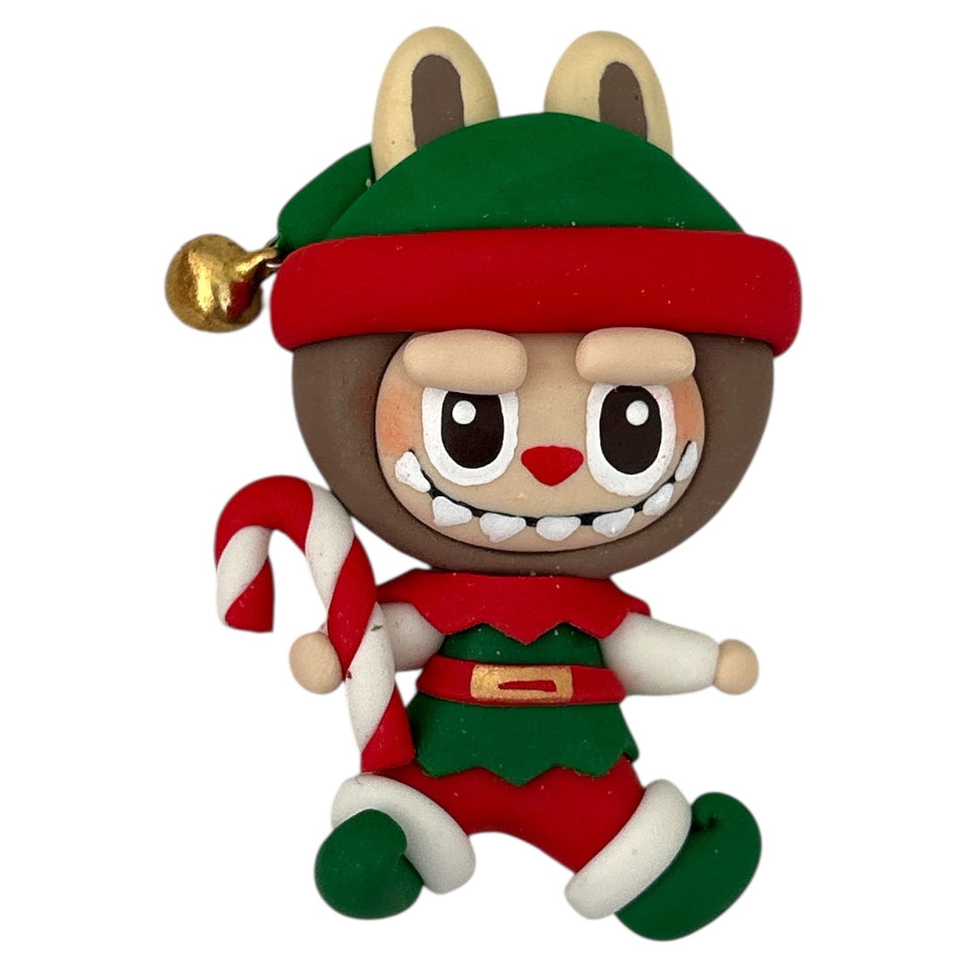 Elf Christmas Monster Clay Embellishment