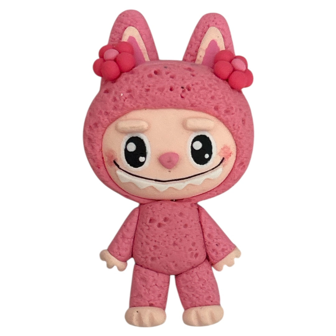 Pink Flower Monster Clay Embellishment
