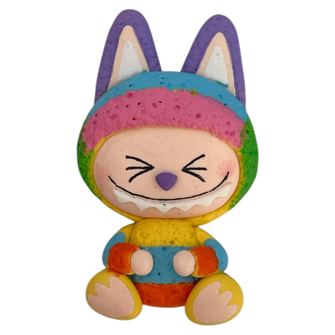 Sitting Rainbow Monster Clay Embellishment