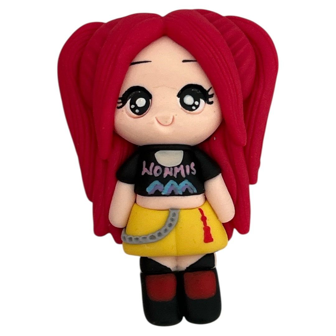 Pink Demon Girl (Series 2) Clay Embellishment